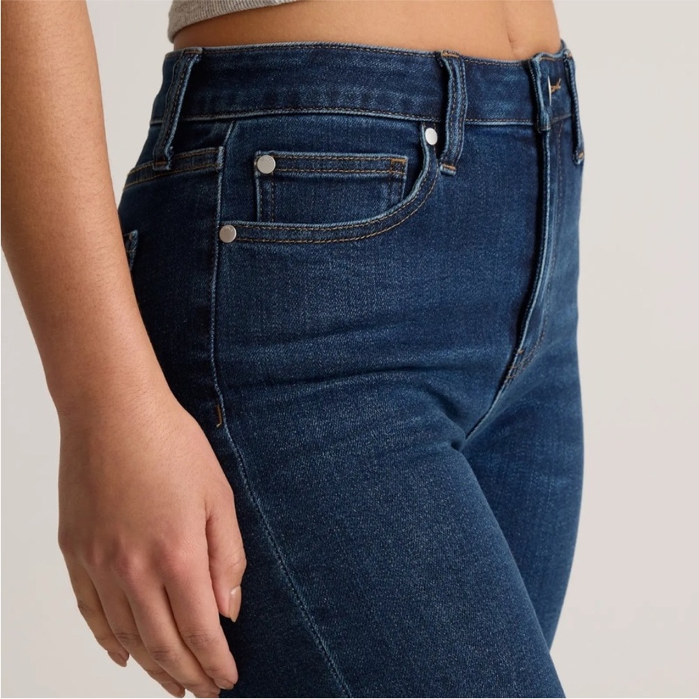 Quince Dark Blue Stretch High Rise
Straight Women's Jeans - Picture 3 of 7